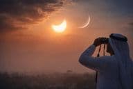 Gefährliche Halbmondbeobachtung.