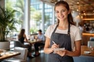 Sommerstudentischer Arbeiter in einem Restaurant in Dubai