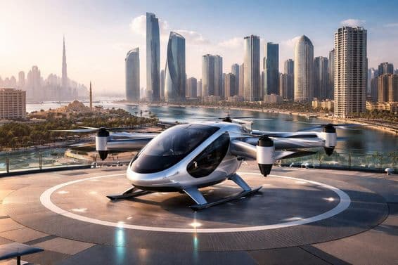 Sharjah Lufttaxi: eVTOL am Vertiport
