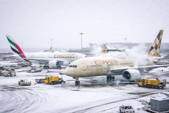 Wintersturm Luftchaos