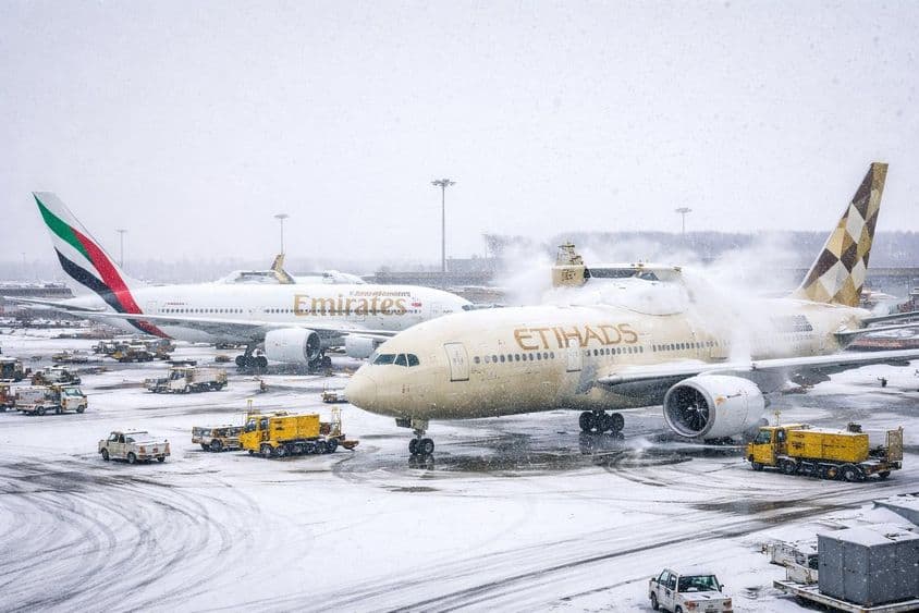 Wintersturm Luftchaos