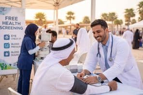 Kostenlose Gesundheitschecks vor dem Iftar