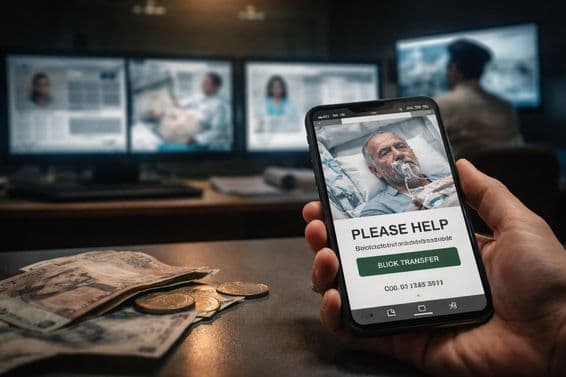 KI-generiertes Betteln