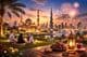 Eid Feier Dubai Skyline