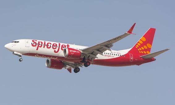 SpiceJet Airline Boeing 737 MAX Flugzeug.