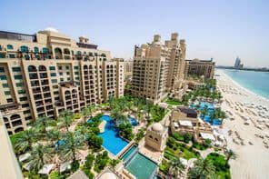 Das Fairmont The Palm Luxushotel auf der Palm Jumeirah.