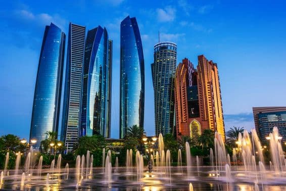Etihad Towers in Abu Dhabi, Vereinigte Arabische Emirate