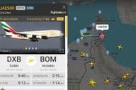 UAE500 Live-Flugverfolgungskarte