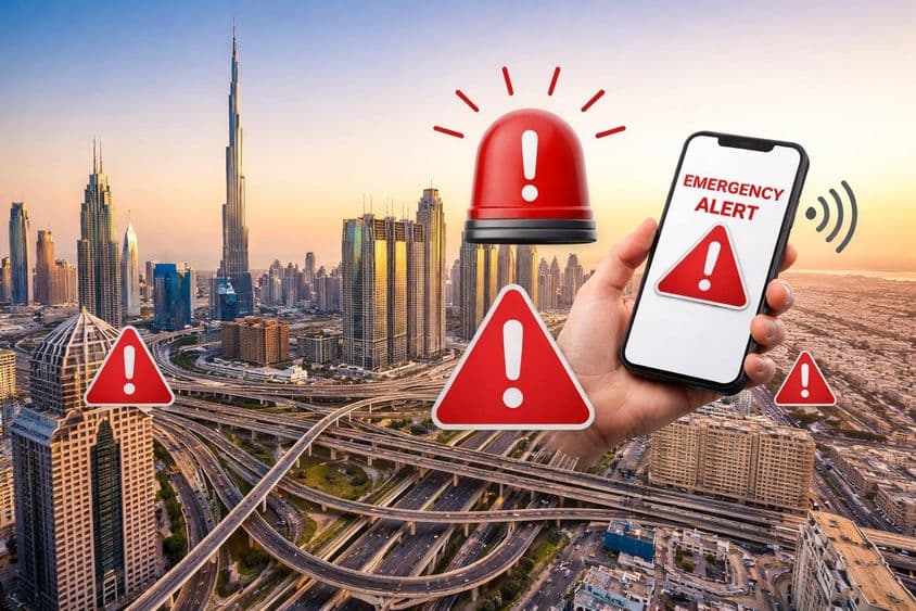 Notfallalarm in Dubai