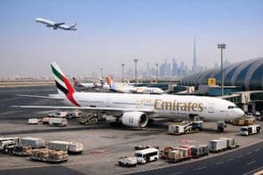 Verkehr am Flughafen Dubai
