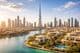 Panoramablick auf Luxusimmobilien in Dubai
