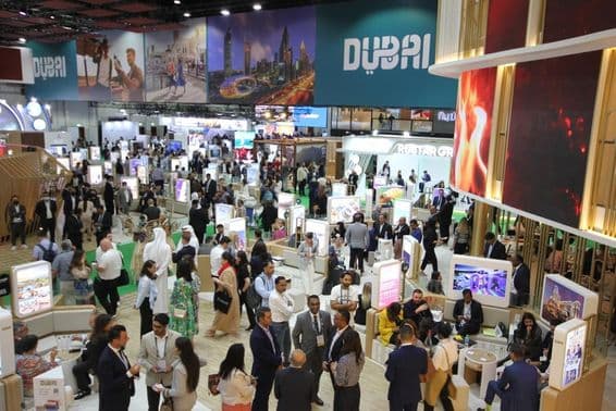 Die professionelle Ausstellung des Arabian Travel Market 2022.