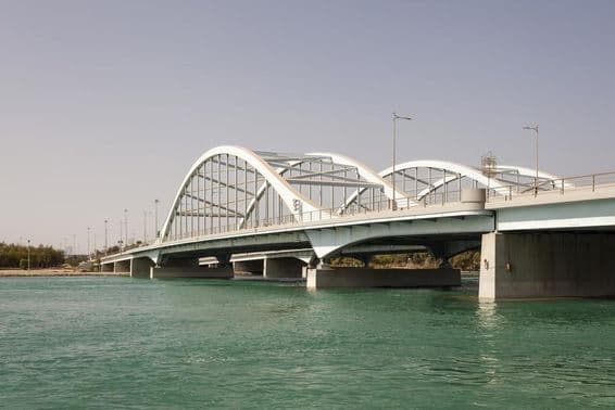 Al Maqta Brücke in Abu Dhabi, Vereinigte Arabische Emirate