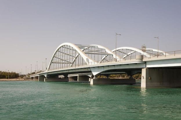 Al Maqta Brücke in Abu Dhabi, Vereinigte Arabische Emirate