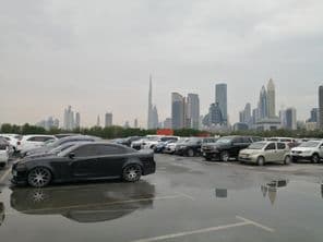 Ein seltener starker Regenfall in Dubai