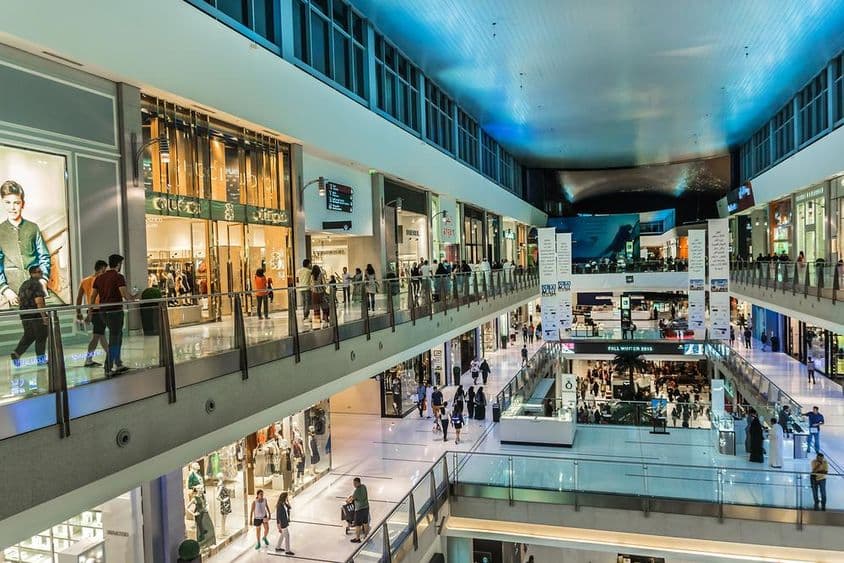 Das Innere der Dubai Mall