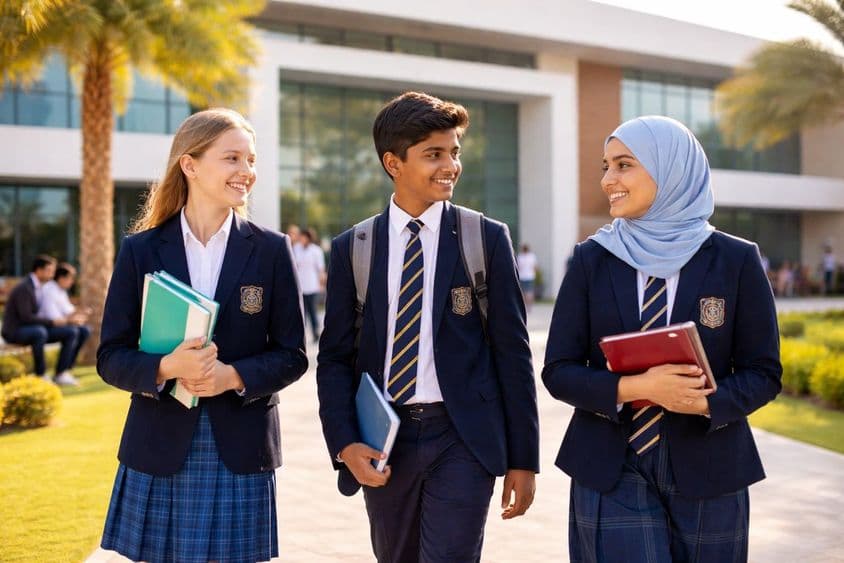 Internationale Schulkinder zusammen