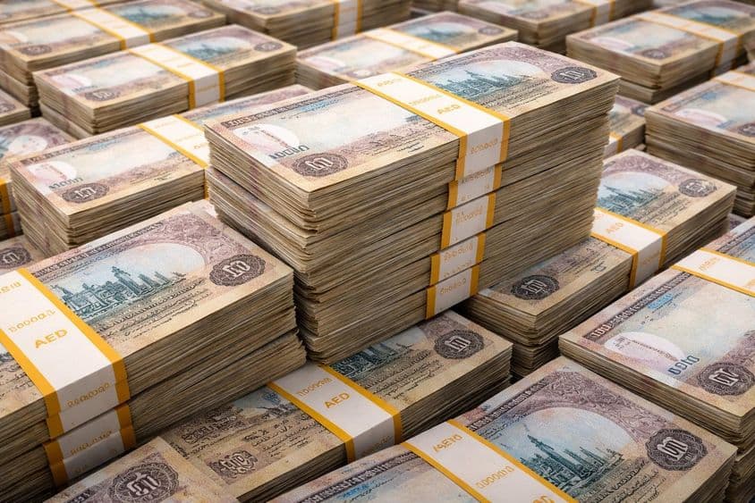 Eine Milliarde Dirham in bar