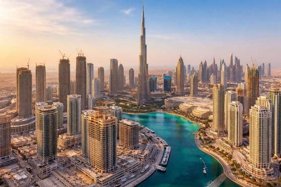 Dubais moderne Stadtsilhouette