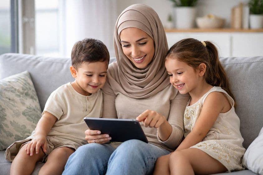 Familienmoment digital