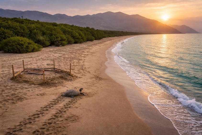 Das geschützte Juwel des Kalba-Strandes