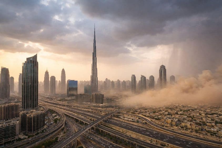 Dubai Ruhe vor einem Sturm