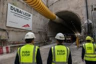 Bau des Dubai Loop Tunnels