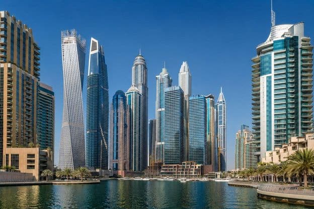 Dubai Hitze Stadtlandschaft