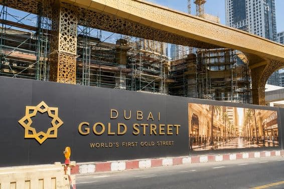 Dubais Gold Street befindet sich im Bau