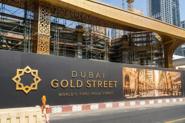 Dubais Gold Street befindet sich im Bau