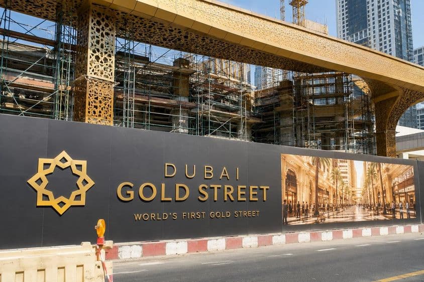 Dubais Gold Street befindet sich im Bau