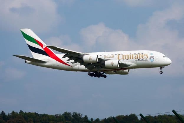 Emirates Airlines Passagierflugzeug
