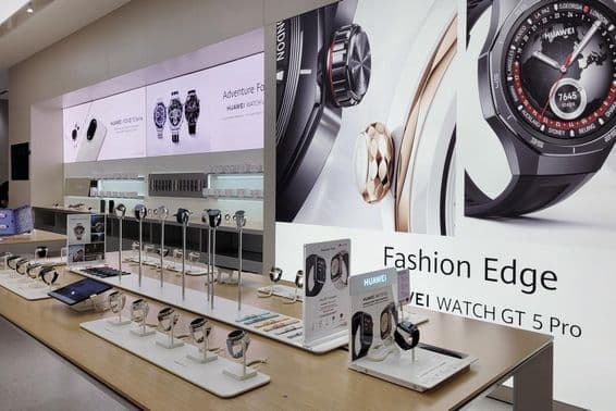 Innerhalb eines Huawei Ladengeschäfts