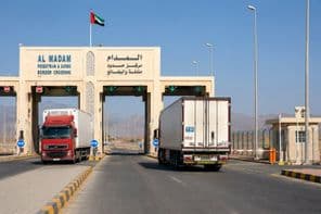 Omanischer Güterverkehr in Sharjah