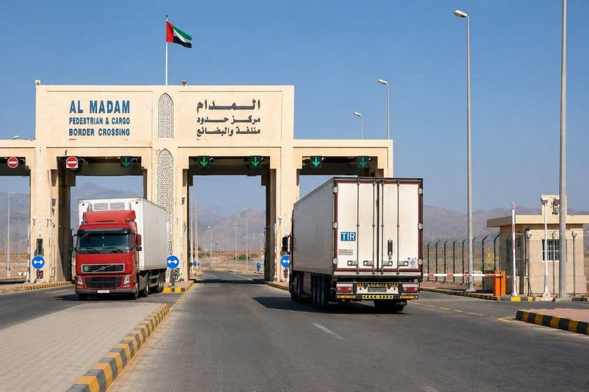 Omanischer Güterverkehr in Sharjah