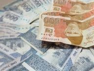 Pakistanische Währung, tausend- und fünftausend-Rupien-Banknoten