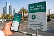 Intelligentes Parksystem in der Stadt Abu Dhabi