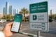 Intelligentes Parksystem in der Stadt Abu Dhabi