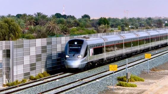Der luxuriöse Etihad-Personenzug